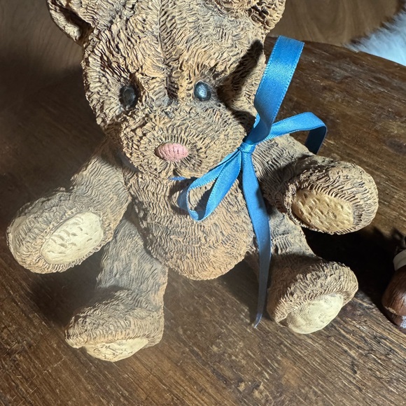 Vintage Brown Teddy Bear Figurine Set - Picture 2 of 15